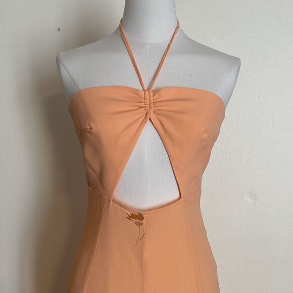 Flynn Skye Jordan Cut-Out Halter Jumpsuit Size Medium - Picture 5 of 15